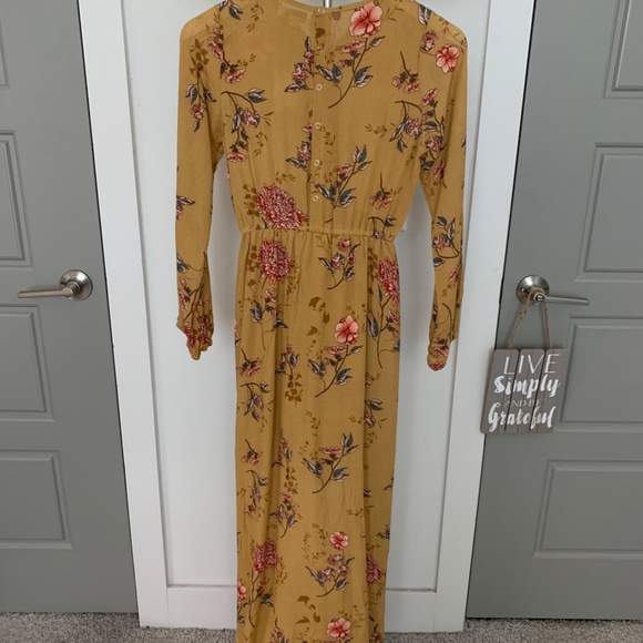 Peyton Bre Brown floral Romper with long train in back size 14 - Picture 7 of 16